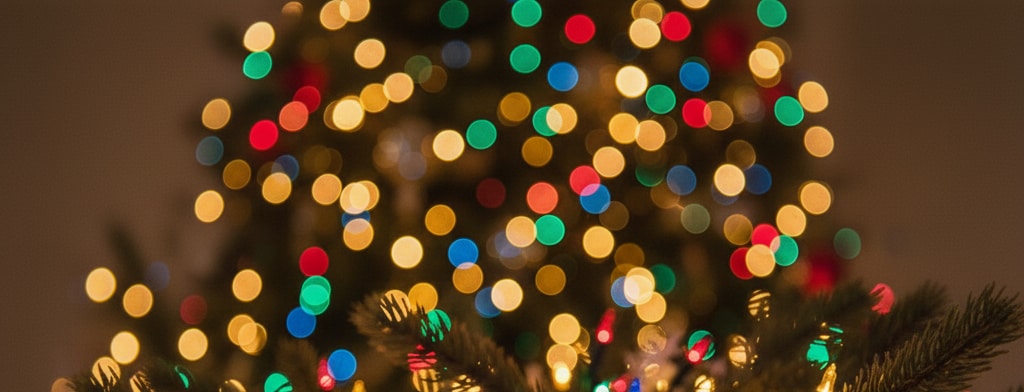 bokeh christmas lights Myrtle Beach