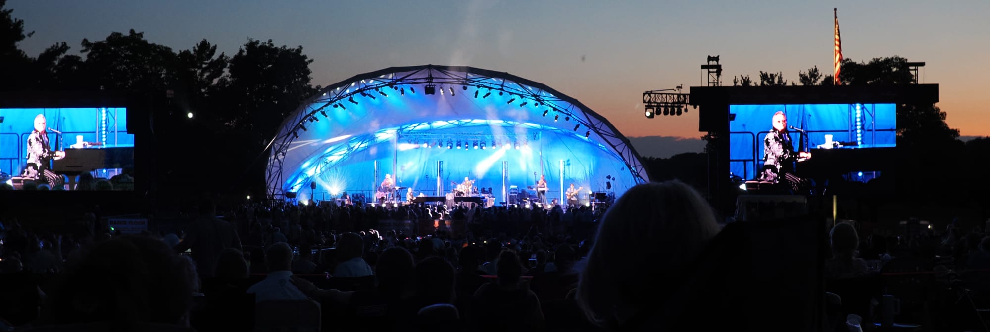 outdoor concert venue at sunset Myrtle Beach